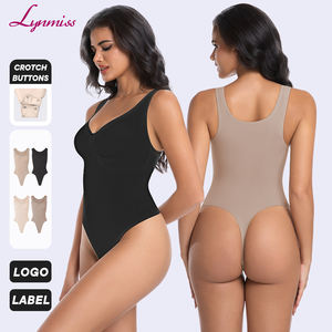 Phụ Nữ Của Shapewear Bodysuit Tummy Kiểm Soát Sâu V Cổ Thong Cơ Thể Shaper Cơ Thể Liền Mạch Phù Hợp Với Cho Giảm Béo Và Điêu Khắc - Product Image 1