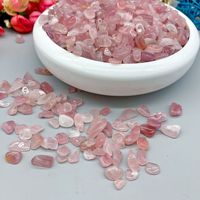 JUESHUI Gravier de cristal de quartz rose naturel poli couleur vive 3-8mm pour décoration de fond d'aquarium