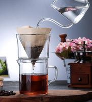 Cafetière à filtre en verre pour café filtre, avec filtre en verre
