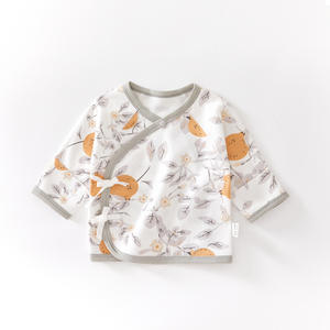 Ropa infantil recién nacida Manga larga <span class=keywords><strong>Primavera</strong></span> y otoño 0 Junio Media espalda Early Give Birth Summer Top Dress - Product Image 6