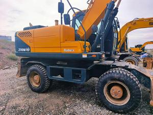 รถขุดไฮดรอลิกมือสองคุณภาพสูง Hyundai 210W-7 ขนาด 21 ตัน พร้อมเครื่องยนต์ Cummins สำหรับงานก่อสร้าง - Product Image 3