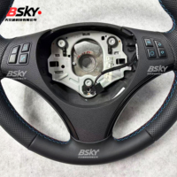 Volant en cuir personnalisé pour BMW E60 E88 E89 E87 E84 E82 E81 E70 E72 E91 E92 E93 E90, châssis E