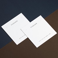 PandaSew Cartes Présentoir d'Emballage Bijoux Personnalisées pour Colliers Boucles d'Oreilles en Papier 400gsm Tendance