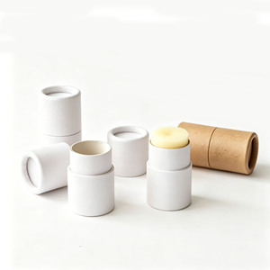 Eco Friendly Packaging for <b>Lip</b> Balm /deodorant/cosmetic 0.5 oz Push-Up Paper Tube - Product Image 2