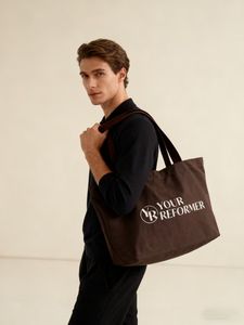 Sacs fourre-tout surdimensionnés avec logo personnalisé, en toile de coton, réutilisables, durables, géants, grands sacs d'épicerie, sacs de sport pour le yoga et le pilates - Product Image 3