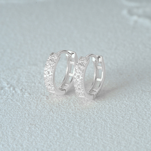 CANNER Pendientes de Aro Huggies Clásicos de Plata de Ley 925 con Incrustaciones de Circonita 5A, Joyería para Mujer, Chapados en Oro de 18K, Ideales para Fiestas - Product Image 2