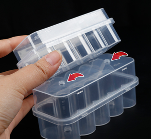 Boîte de stockage en plastique transparente pour vaccins en poudre lyophilisée en flacons de dix pièces, vente en gros - Product Image 6