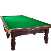 Naipni Coussins de haute qualité pour table de billard Snooker 12 pieds en bois pour table de billard commerciale Ardoise bleue