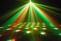 Projecteur Laser Effet Illusion Couleur Unique 4 Têtes Lumière Magique Sonore Active DMX512 Rotatif pour DJ et Discothèque