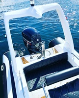 Nouveau modèle 2026, bateau pneumatique RIB 580 de 20 pieds à coque en fibre de verre, certifié CE, avec moteur hors-bord, en Hypalon/Orca/PVC, vente chaude