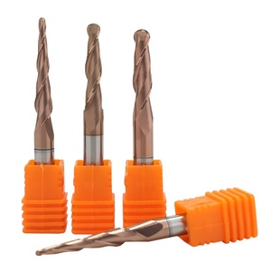 Fresa de carburo cónica de extremo esférico Joseph, ODM OEM, 2 filos, 25° de hélice, herramienta CNC para tallado de madera de alta velocidad - Product Image 1