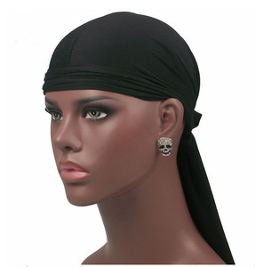 Durags en polyester et élasthanne <span class=keywords><strong>pas</strong></span> chers, à longue queue, pour hommes et femmes, style hip-hop - Product Image 2