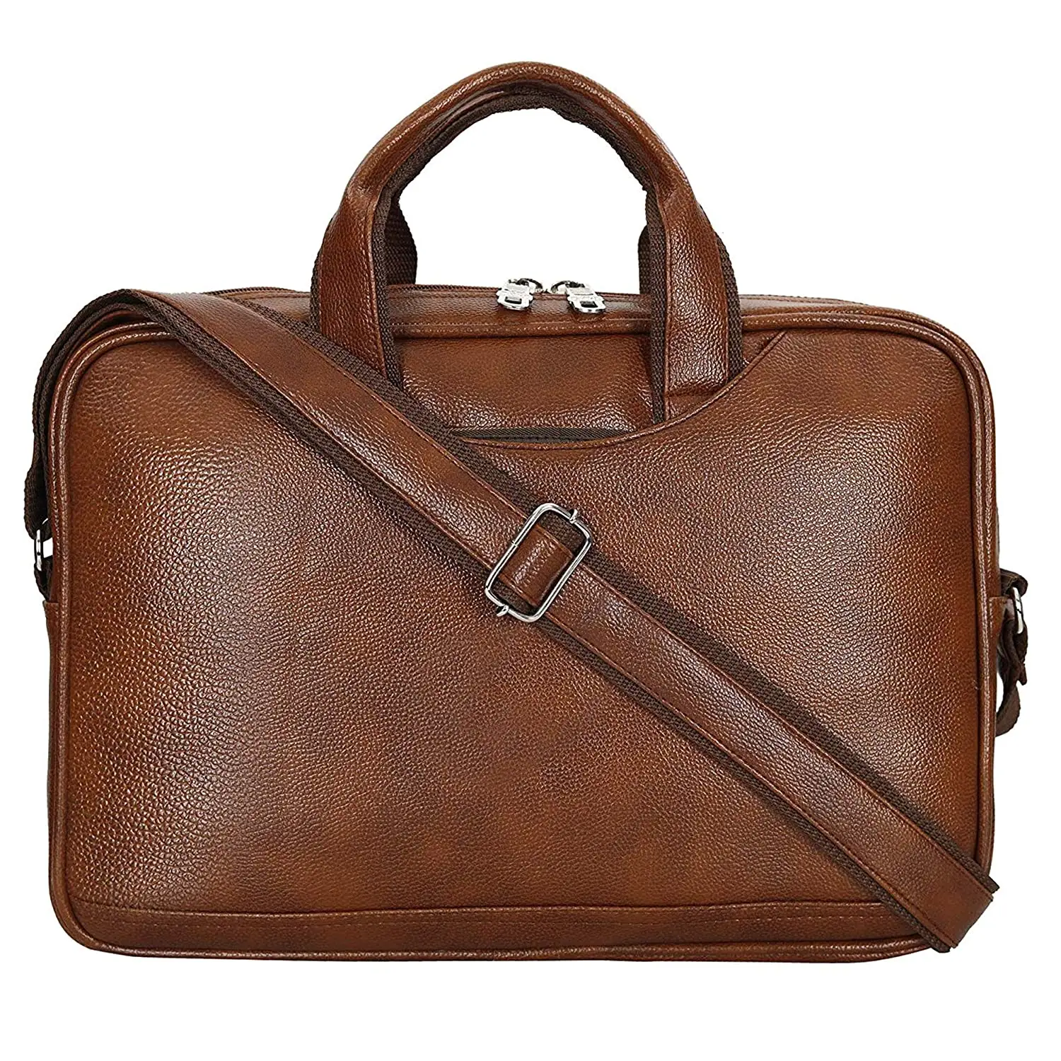 paparazzi pu leather 14 inch laptop messenger organizer bag shoulder sling office bag for men briefcases