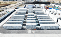 Système de stockage d'énergie solaire 261 kWh, batterie lithium-ion refroidie par liquide 100 kW, BESS connecté au réseau, pack de batteries Lifepo4