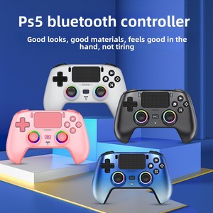 Nouvelle manette de jeu sans fil en ABS avec plaque frontale magnétique, éclairage RGB, programmation macro et microphone compatible - Product Image 4