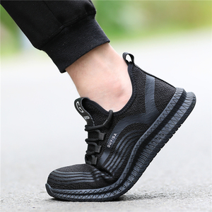 À la mode anti-dérapant semelle en caoutchouc ingénieur hommes sneaker bois acier orteil chaussures de sécurité - Product Image 6