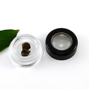 Affichage de fleurs sèches sur le dessus Bouteilles de bocaux hermétiques à l'odeur Bocaux en verre résistants aux enfants avec couvercles grossissants - Product Image 1