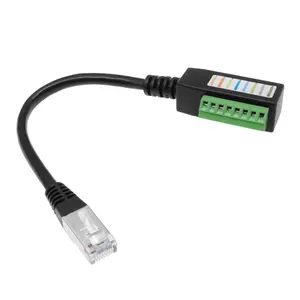 Cabo terminal macho rj45 para 8 posições