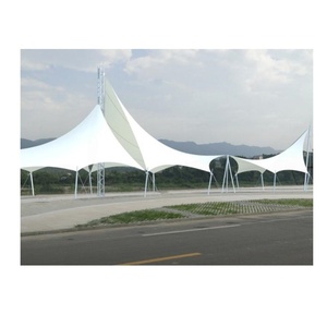 Ánh sáng đo thép giàn độ bền kéo cấu trúc màng vải tán cho cảnh quan đổ bóng mặt trời - Product Image 3