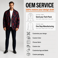 Chaqueta de Tapicería Personalizada OEM 2026, Chaqueta de Lana con Cuello de Piel de Lujo para Hombre, Abrigo con Estampado de Diseñador de Oriente Medio
