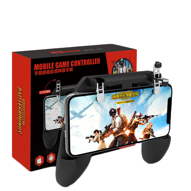 W10 Mobile Handle Joystick Gaming Trigger Sensitive Shoot and Aim for Pubg