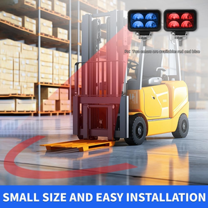 رافعة شوكية 18 واط حمراء وزرقاء منطقة تحذير ليد ضوء رافعة شوكية منطقة الخطر ضوء 12-80 فولت ليزر قوس مستودع ضوء تحذير السلامة - Product Image 2