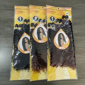 Extensions de cheveux synthétiques tressés haut de gamme très demandées, 6x Deep Wave <span class=keywords><strong>Curly</strong></span> Braiding Hair <span class=keywords><strong>Expression</strong></span> 240g - Product Image 2