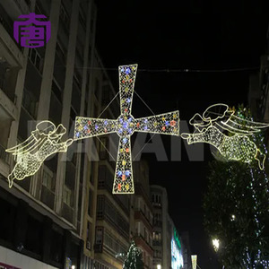Decoración Navideña Personalizada con Motivos 3D Iluminados con LED, Marco de Hierro, Decoración de Calle para Exteriores, Clasificación IP65, Fácil de Instalar - Product Image 2