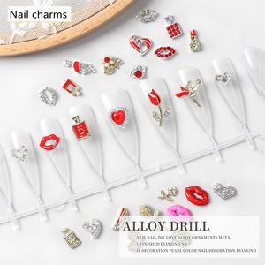 Qianya <span class=keywords><strong>2023</strong></span> <span class=keywords><strong>saint</strong></span> <span class=keywords><strong>valentin</strong></span> <span class=keywords><strong>ongles</strong></span> diamant ornement 3D lèvre coeur amour Logo strass Nail Art décorations nouvelle marque <span class=keywords><strong>ongles</strong></span> breloques - Product Image 5