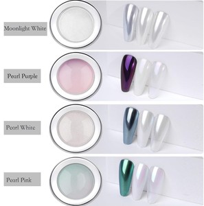 ผงทาเล็บโครเมี่ยมสีขาวผงหอยมุกผงสีขาว - Product Image 3