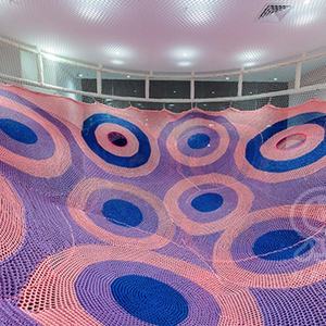 Filet d'escalade en <span class=keywords><strong>crochet</strong></span> pour aire <span class=keywords><strong>de</strong></span> jeux intérieure pour enfants, parc d'attractions - Product Image 2