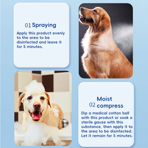 犬用猫用アレルギー救援スプレー100mlペット用皮膚炎症スプレー高度式ホットスポットかゆみ - Product Image 5