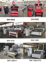 Machine de gravure CNC miniature SW-4040 avec cadre en fonte, commande NC Studio DSP, broche de refroidissement par eau 1,5 kW