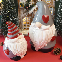 Joli pot de rangement en céramique 3D gaufré style Noël, écologique, détachable, pour biscuits et bonbons, hermétique, pour la maison
