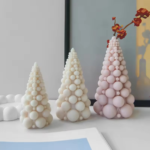 C045 Wholesale Aromatherapy <b>Candles</b> for Christmas Decorative Bubble Christmas Tree Scented <b>Candles</b> Smokeless Wax <b>Candles</b> - Product Image 2