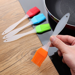 <b>Silicone</b> Oil Brush Heat Resistant Kitchen <b>Baking</b> Barbecue Brush Non Shedding Dishwasher Safe Random Color - Product Image 1