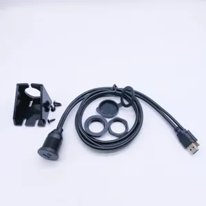 Съемный стационарный водонепроницаемый двухпортовый USB и TYPE-C высокоскоростной кабель для передачи данных