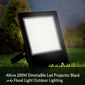 Proiettore LED Dimmerabile Altive 200W Nero, Illuminazione per Esterni - Product Image 3