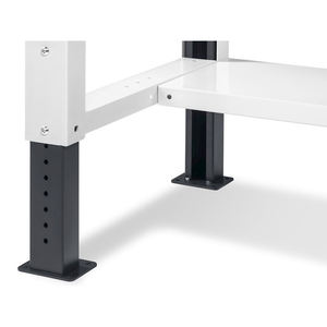 Fami WORK1528 Établi réglable de 150cm, plateau en bois, tiroir et mur perforé - Product Image 4