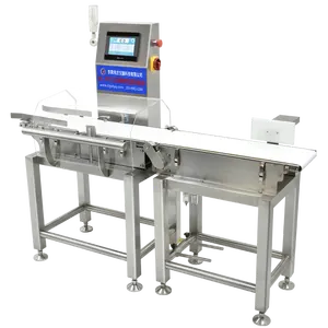 Automático digital verificar pesador combinação checkweigher ponderação escala com etiqueta impressora transportador checkweigh rotulagem máquina