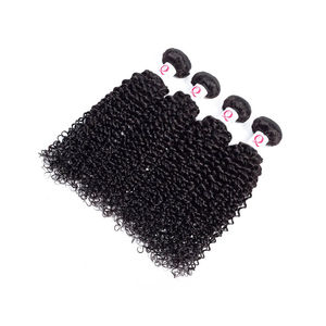 Extensiones de Cabello Humano Virgen Remy Rizado de Doble Trama de Vietnam con Cierre de Encaje para Tejido de Cabello - Product Image 1