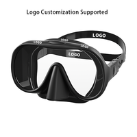 Masque de plongée à lentille unique de la meilleure qualité de l'usine directe, réglable et pliable pour la plongée sous-marine, l'apnée et la plongée avec tuba, logo OEM