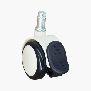 m8 threaded shaft 2in <b>plastic</b> mute brake caster corrosion proof universal roller medical apparatus furniture <b>wheel</b> - Product Image 4