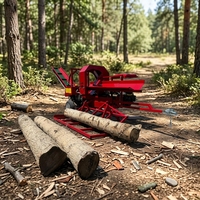 Machine à scier le bois pour usage domestique 30T, processeur de bois de chauffage, déchiqueteuse de bois, fendeuse de bûches, processeur de bois, processeur de bois de chauffage