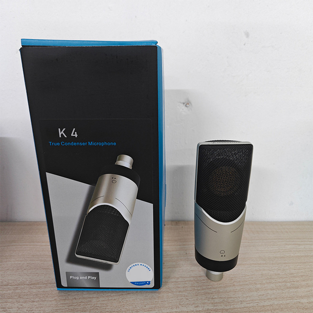 Low Self Noise for MK4 48V Wired Condenser Microphone Large Diaphragm Capsule for Host Singing Audio Recording