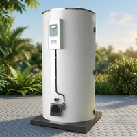 Chaudière verticale à tubes de fumée à circulation naturelle, à pression naturelle, pour eau chaude, à mazout et gaz, industrielle, automatique, en acier inoxydable, haute performance