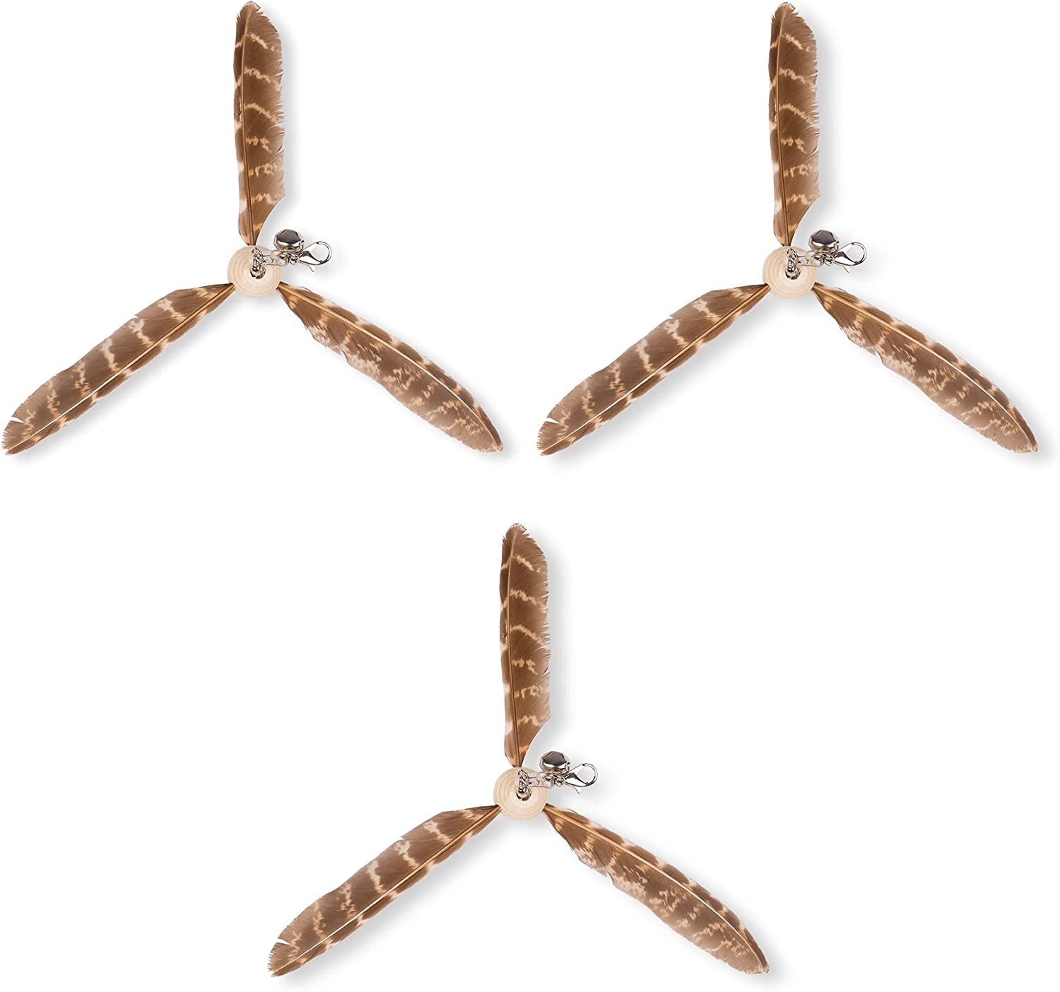 3pcs feather refills-Yellow