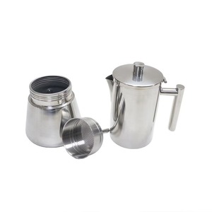 Vente en gros de <span class=keywords><strong>cafetière</strong></span> à expresso en acier inoxydable <span class=keywords><strong>6</strong></span> <span class=keywords><strong>tasses</strong></span>, <span class=keywords><strong>cafetière</strong></span> moka en acier inoxydable 304 pour cappuccino latte - Product Image 5