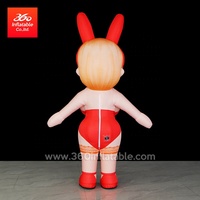 Costume de poupée publicitaire gonflable personnalisé en tissu Oxford imperméable et durable de haute qualité