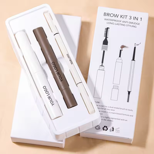 Kit Potenciador de Cejas Vegano 3 en 1 de Etiqueta Privada Personalizada, Lápiz de Cejas Resistente al Agua y Gel para Laminación - Product Image 1